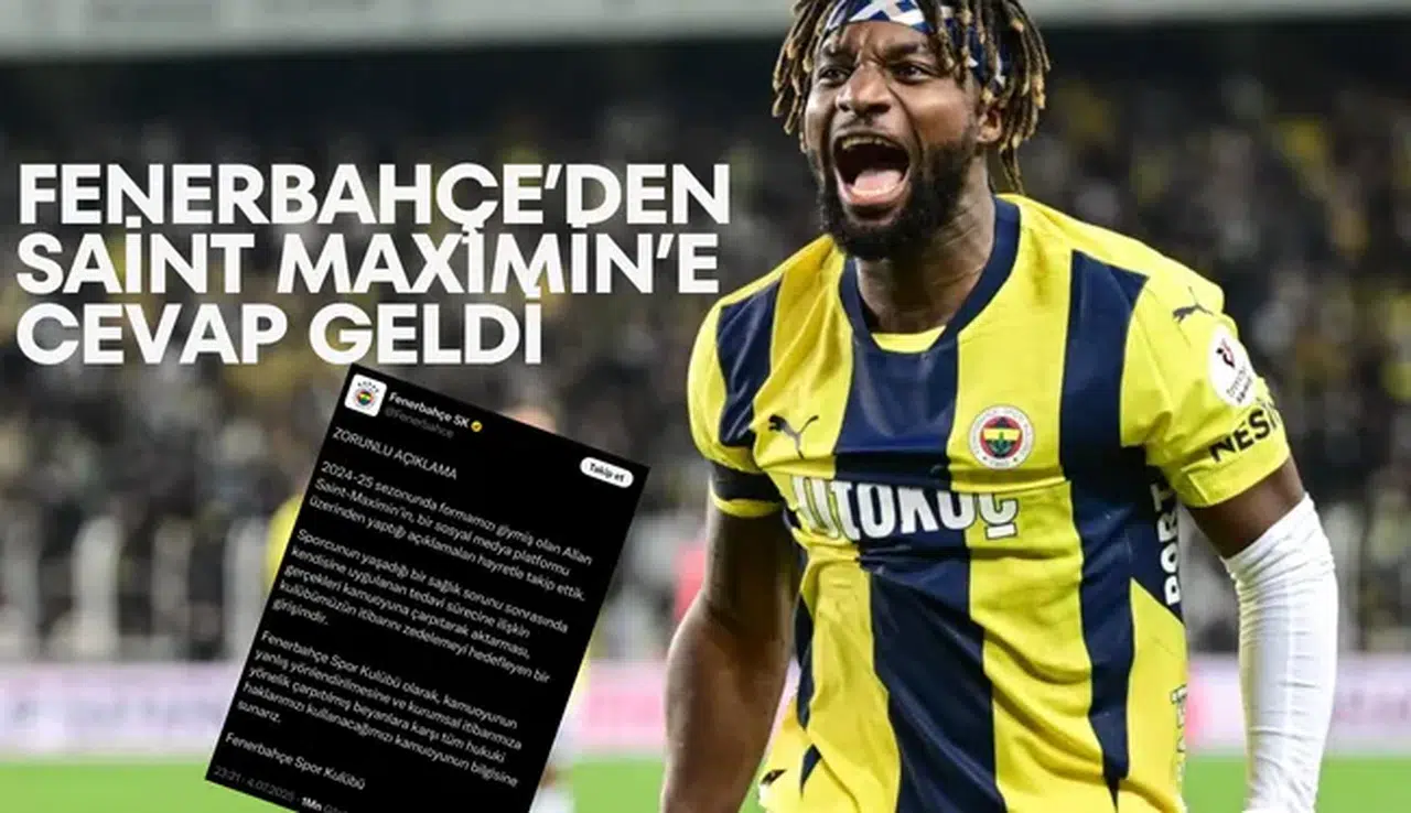 Fenerbahçe'den Allan Saint Maximin Açıklaması: Hayretle Takip Ettik