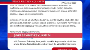 Üzücü Haber Şehit Sayımız 8'e Yükseldi