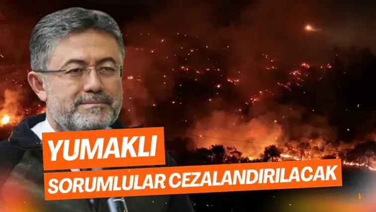 Bakan Yumaklı: Orman yangınları sorumlularına karşı sert cezalar uygulanacak!